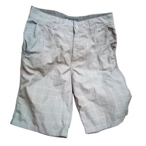Oneill Mens Chino Shorts Gray plaid Size 30